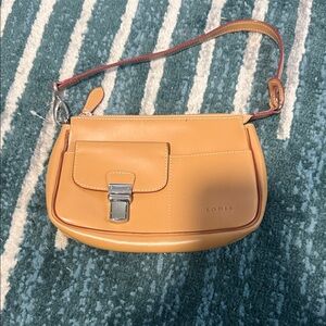 Lodis Camel Leather Shoulder Bag